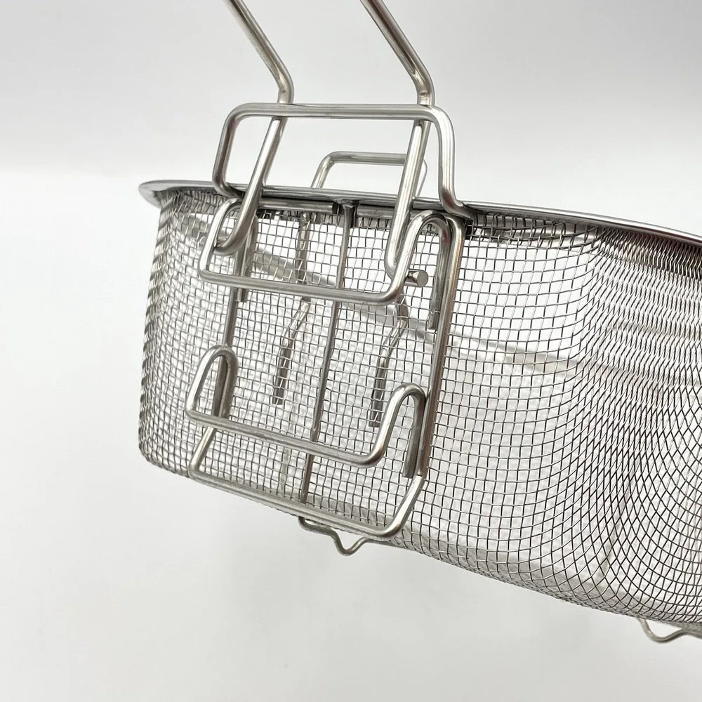 Genuine Copper Chef 8x8 Fry Basket W/ Handle Replacement Fits 9.5